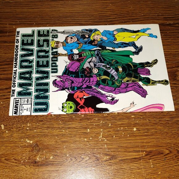 Official Handbook of Marvel Universe Update '89 #7 Set to Tyrant - Picture 3 of 3